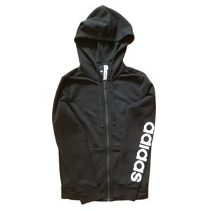 ADIDAS I AM SPORT Authentic Hoodie Sweatshirt Jacket Black Zipper MED